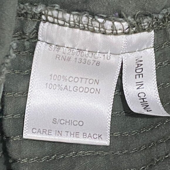 Love Tree Utility Jacket Womens S Army Green Military Gorpcore Streetwear Grunge - Picture 4 of 5